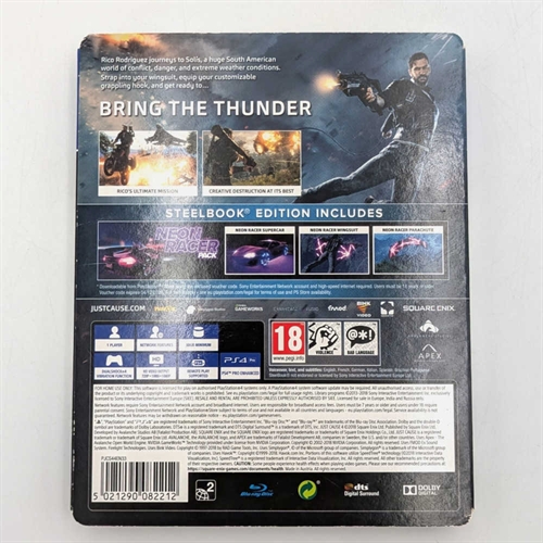 Just Cause 4 Steelbook Edition - PS4 (A Grade) (Genbrug)